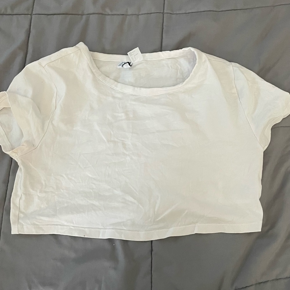 White crop top